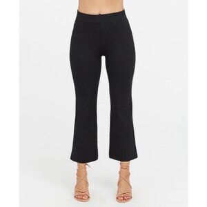 NEW SPANX Cropped Flare in Ponte Pants Classic Black Size XL NWT